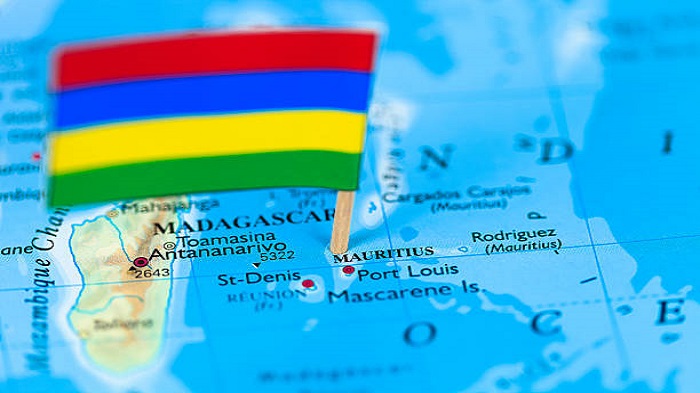 le drapeau de Maurice sur une carte - conseils création de société offshore à Maurice - Activ Solution