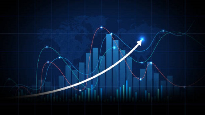 Illustration d'arrière-plan de la finance avec des informations abstraites - outsourcing service client - Activ Solution